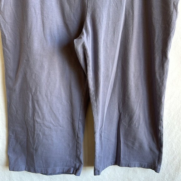 French Dressing lilac wide leg capris drawstring sleep/lounge pants, size L - Picture 3 of 6